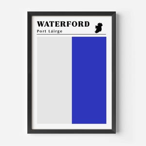 County Waterford Flag Print: Irish Pride Wall Art
