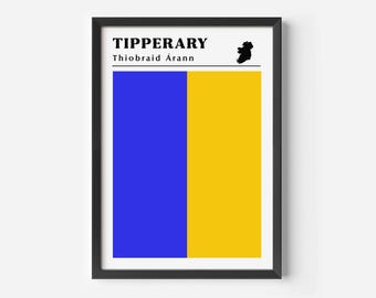 Wydruk flagi Tipperary: Plakat GAA hrabstwa Tipperary