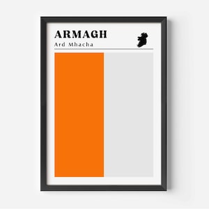 Armagh Flag Print: Armagh GAA Poster