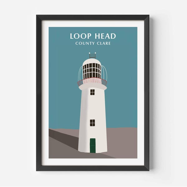 Loop Head Lighthouse Print: County Clare, Ireland Wall Art
