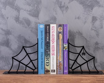 Spiderman Web Buchstützen: Superheld Buchhalter aus Metall, Halloween