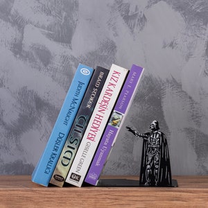 Darth Vader Metal Bookend, May The Force Be With You ,Star Wars Metal Bookend, Sith Legend, Decorative Bookends, Metal Decor, Dark Lord,Yoda