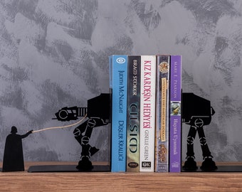 Darth Vader AT-AT Walker Bookends: Star Wars Metal Book Rest