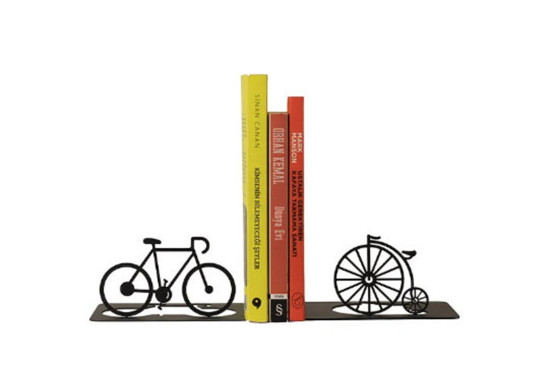 Vintage Bicycles Bookend Metal Book Holder Sports Bookends Etsy