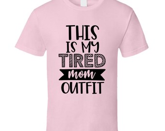 Esta es mi camiseta de mamá cansada, divertida y sarcástica, novedad, camiseta para mamá