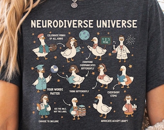 Neurodiverse Universe Shirt, Silly Goose Tee