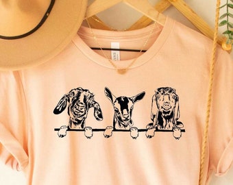 Funny Goats Shirt Farmer Women Shirt Farm Animal Goat Lover Gift Goats Family Shirt Farm Animal Shirt Goat Christmas Gift
