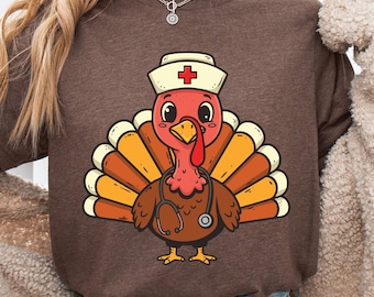 Nurse Turkey Shirt, Thanksgiving Nurse Tshirt