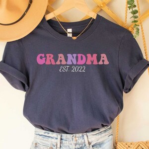 Custom Grandma Est 2023 Shirt Grandma To Be Shirt Grandma Gift for Mothers Day Grandma Boho Shirt