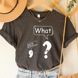 Grammar Punctuation Teacher Shirt Sarcastic School Shirt Synonym Rolls  Gift For Teacher Funny Grammar Shirt