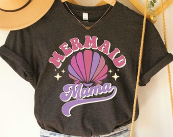 Mermaid Mama Shirt Mothers Day Gift New Mom Shirt Mermaid Party Shirt Cute Mom Shirt