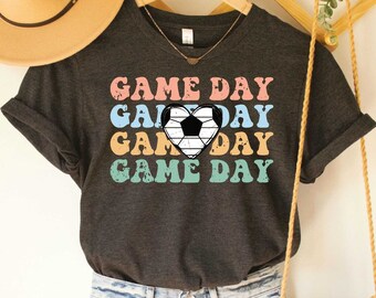 Game Day Soccer Shirt Sports Parent Shirt Game Day Vibes Soccer Match Day Gift Soccer Mom Shirt