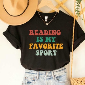 Bookworm Shirt Reading Is My Favorite Sport Shirt Reading Shirt Book Lover Gift Librarian Shirt