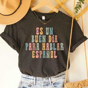 Bilingual Teacher Shirt Maestra Shirt Español Spanish Teacher Shirt Dual Language Shirt