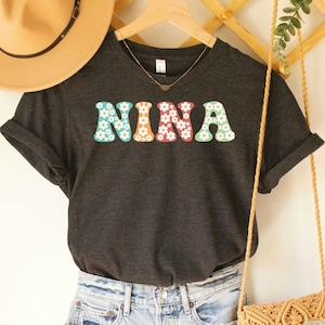 Nina Mother's Day Gift from Grandkids Nina Shirt Nina Pregnancy Announcement Shirt