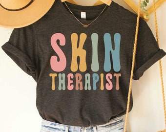 Skin Therapist Shirt Esthetician Shirt Makeup Artist Shirt Beauty Skincare Shirt Cosmetologist T-Shirt