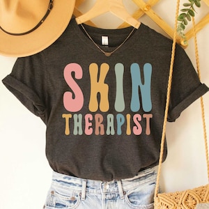 Skin Therapist Shirt Esthetician Shirt Makeup Artist Shirt Beauty Skincare Shirt Cosmetologist T-Shirt