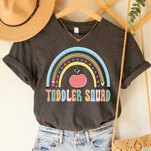 Toddler Squad Shirt Toddler Teacher Gift Early Childhood Education Shirt Daycare Teacher Gifts image 1