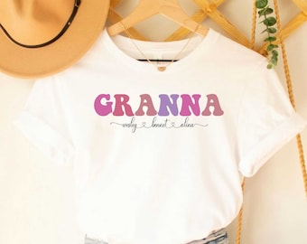 Custom Granna with Kids Names Shirt for Grandma