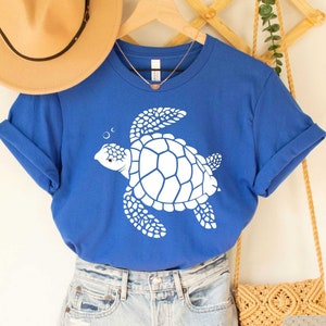 Sea Turtle Shirt Save The Turtles Shirt Summer Vibes Shirt  Turtle Lover Marine Life Shirt