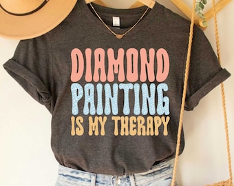 Diamond Painting T-Shirt, Art Painting Tee, Diamond Art Shirt, Painting Accessories Shirt