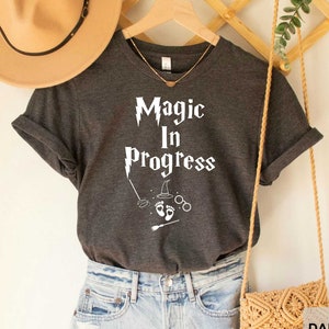 Funny Baby Announcement Shirt Magic In Progress Baby Reveal Shirt Pregnant Shirt New Mom Shirt