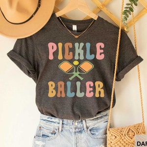 Pickle Baller T-Shirt Pickleball Game Day Pickleball Lover T-Shirt Sports Shirt