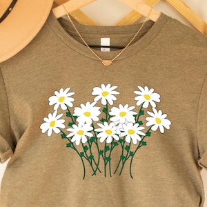 Daisy Shirt Summer Shirt Vacation Gift Daisy Lover Shirt Flowers Cottagecore Shirt