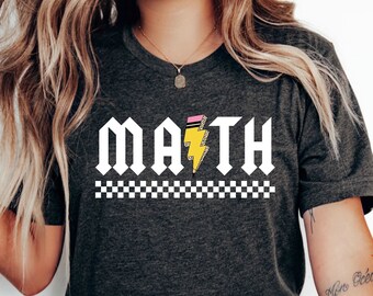 Retro Math Shirt Math Teacher Shirt Mathematics Shirt Gift for Math Geek Mathematician Shirt