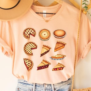 Pumpkin Pie Shirt Thanksgiving Gift Fall Season Shirt Pecan Pie Shirt Pumpkin Vibes Shirt