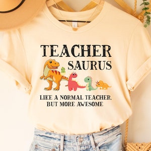 Funny Teacher Shirt Teachersaurus Shirt Teacher Dinosaur Shirt Kindergarten Teacher Shirt Teacher Appreciation Gift