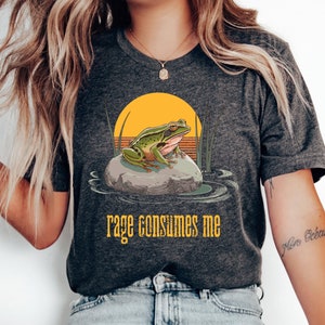 Meme Frog Shirt Rage Consumes Me Shirt Mental Health Shirt Funny Frog Shirt Adult Humor Shirt