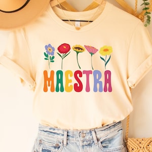 Maestra Teacher Shirt Bilingual Teacher Shirt Spanish Teacher Gift Maestra Bilingue Shirt