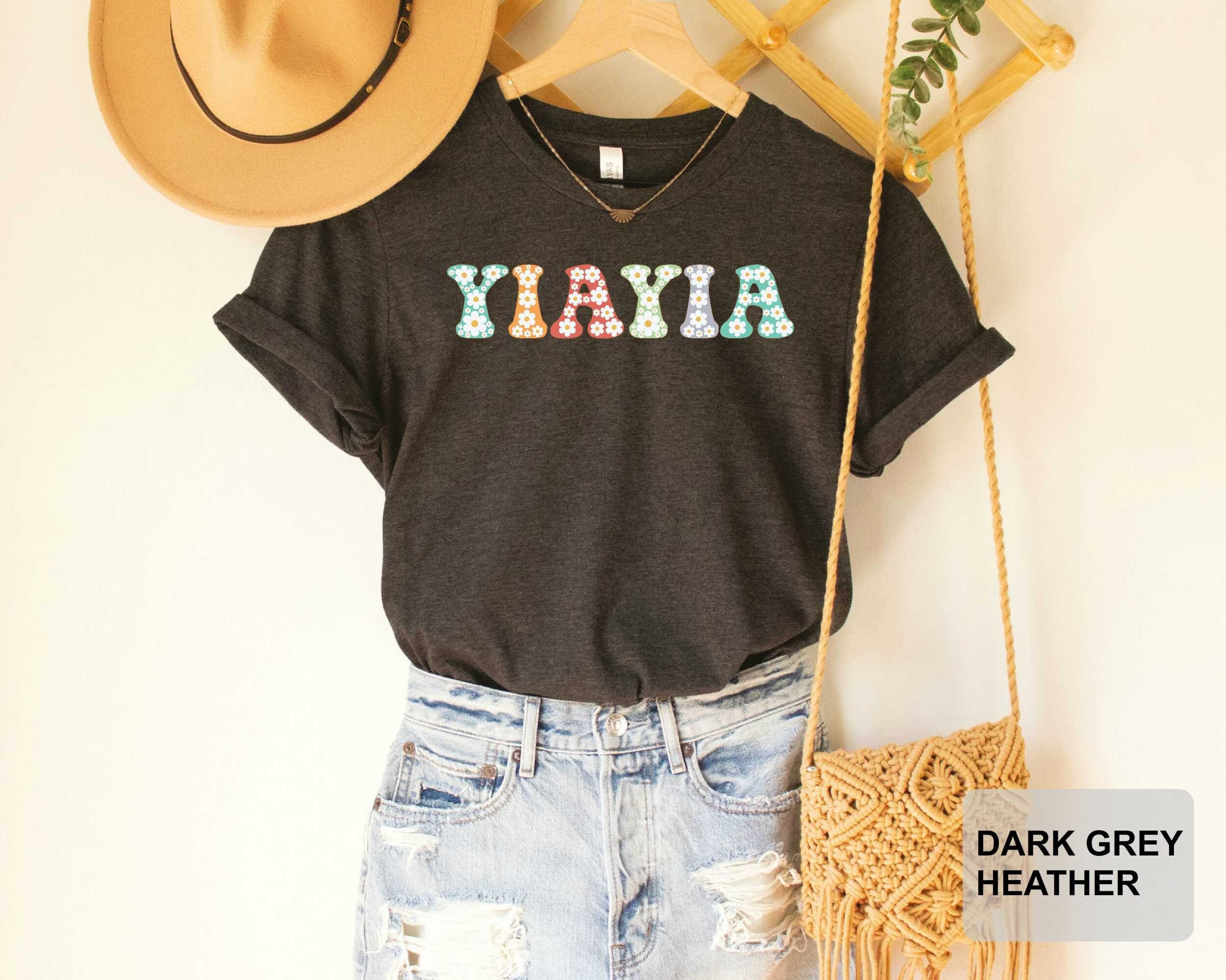 Yiayia Shirt Gift Grandma Gift for YiaYia Pregnancy Reveal For Grandmother Yiayia To Be Shirt