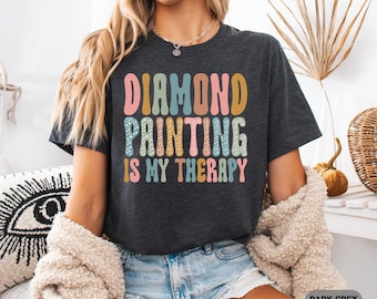 Diamond Painting T-Shirt, Art Painting Tee, Diamond Art Shirt, Painting Accessories Shirt