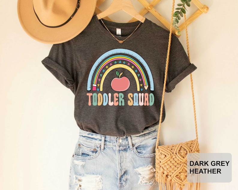 Toddler Squad Shirt Toddler Teacher Gift Early Childhood Education Shirt Daycare Teacher Gifts image 1