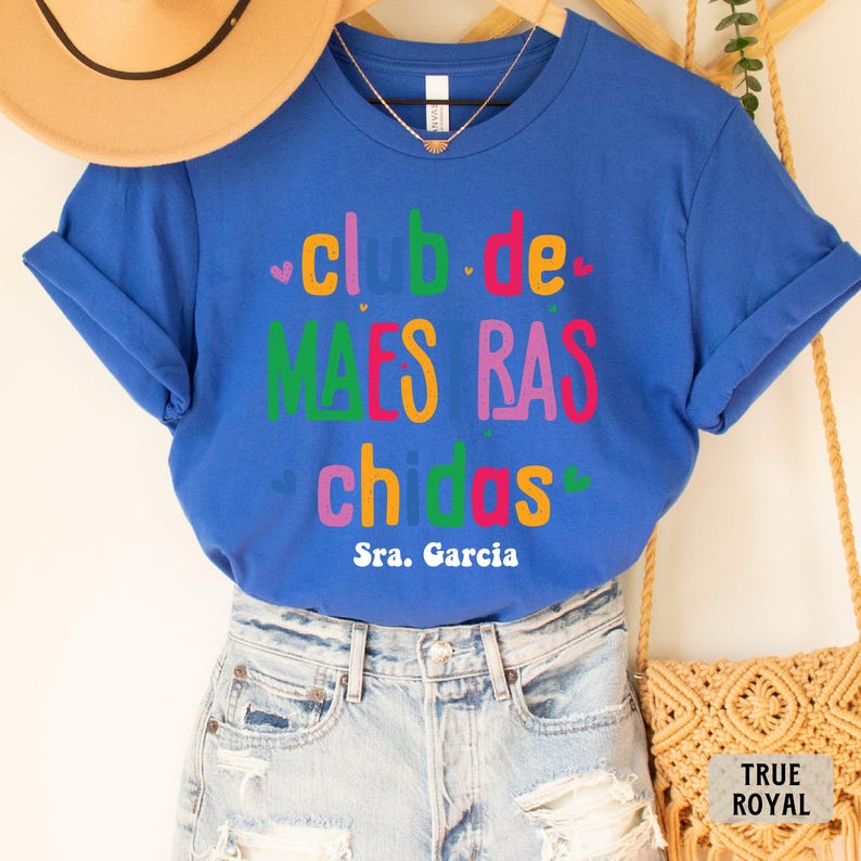 Custom Maestra Shirt Club De Maestras Chidas Shirt Spanish Gift Mexican Teacher Shirt image 9