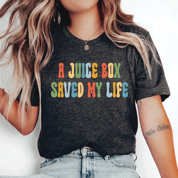 T1D Warrior Shirt A Juice Box Saved My Life Shirt Diabetic Support Shirt Diabetes Awareness Shirt