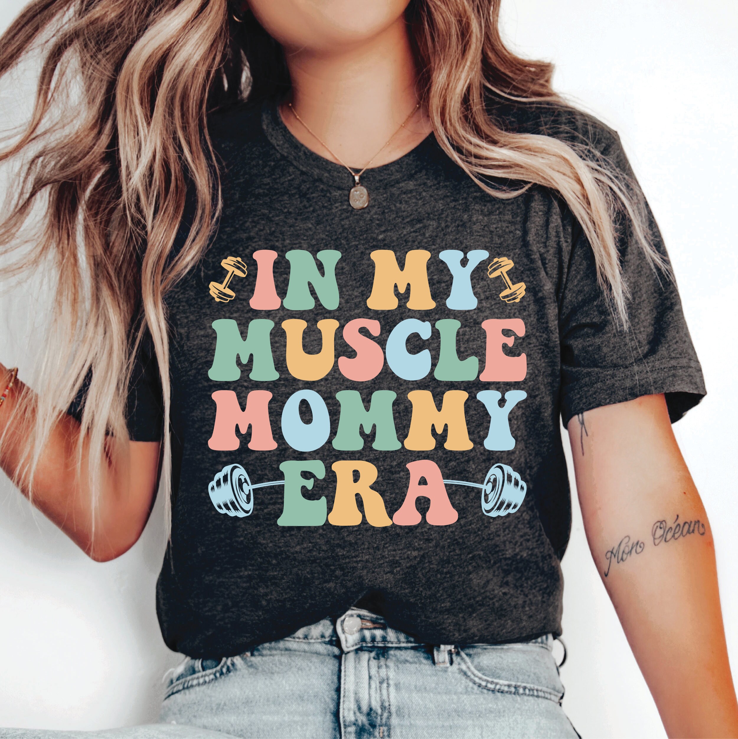 My Muscle Mommy Era Gym Tee - Funny Workout Shirt For Fitness Women