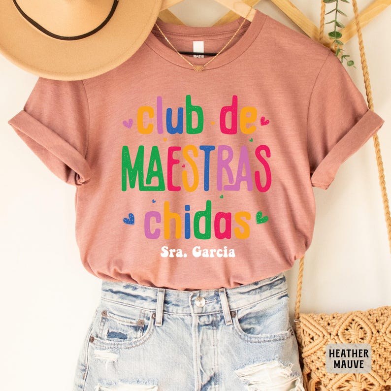 Custom Maestra Shirt Club De Maestras Chidas Shirt Spanish Gift Mexican Teacher Shirt image 7