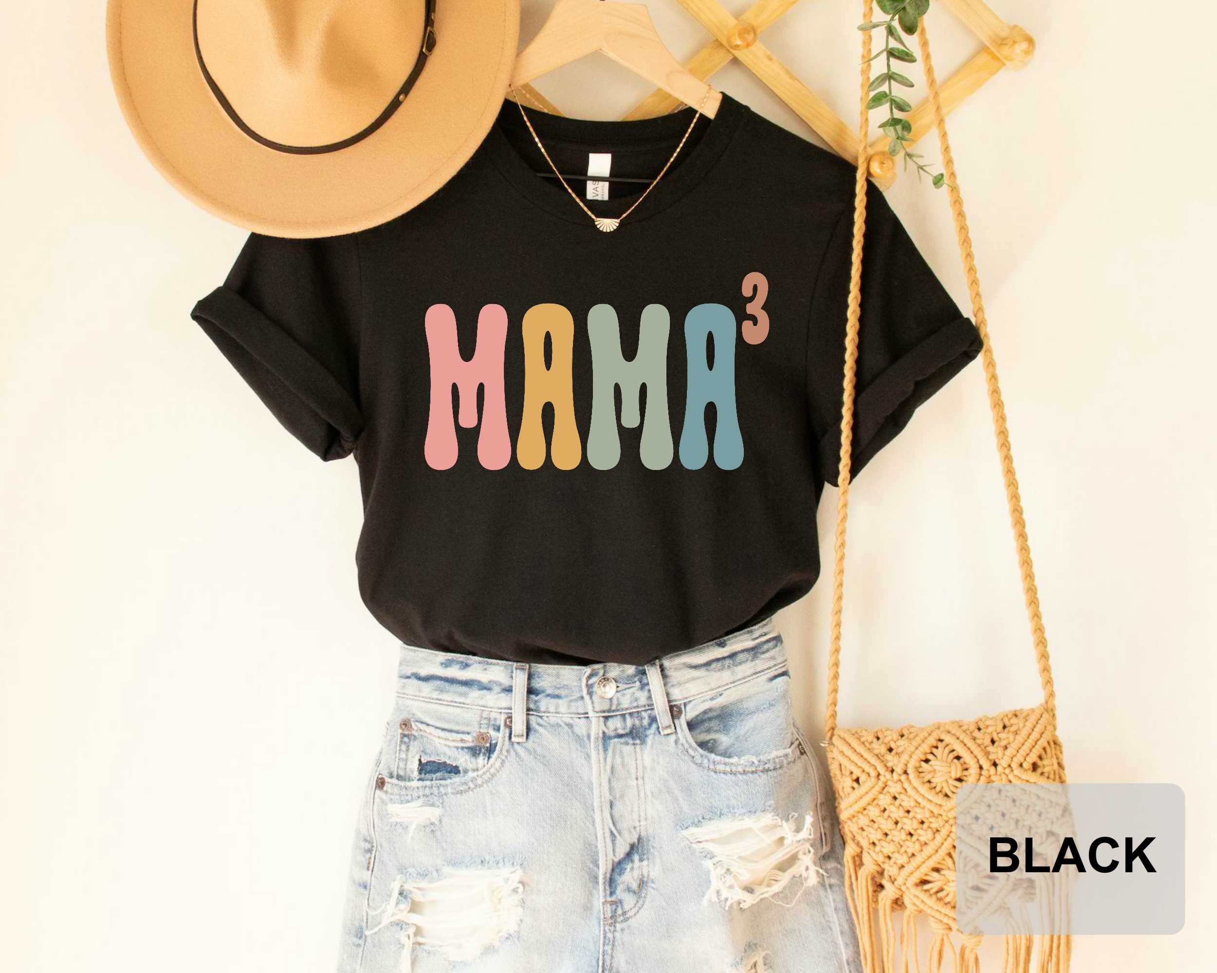 Mama 3 Shirt Baby Number 3 Announcement Mom of Three Shirt 3rd