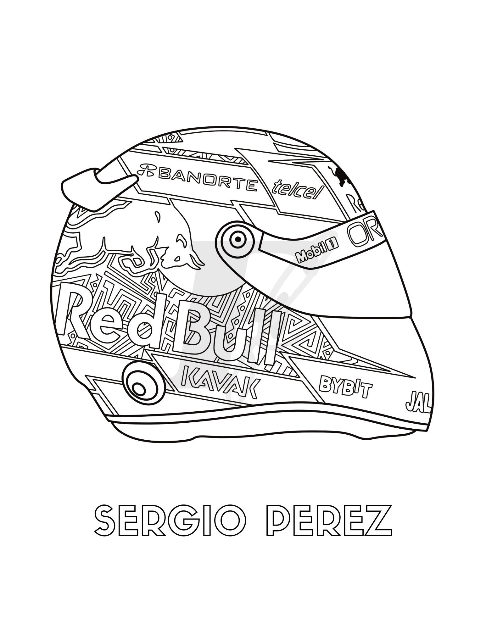 Red Bull Coloring Pages