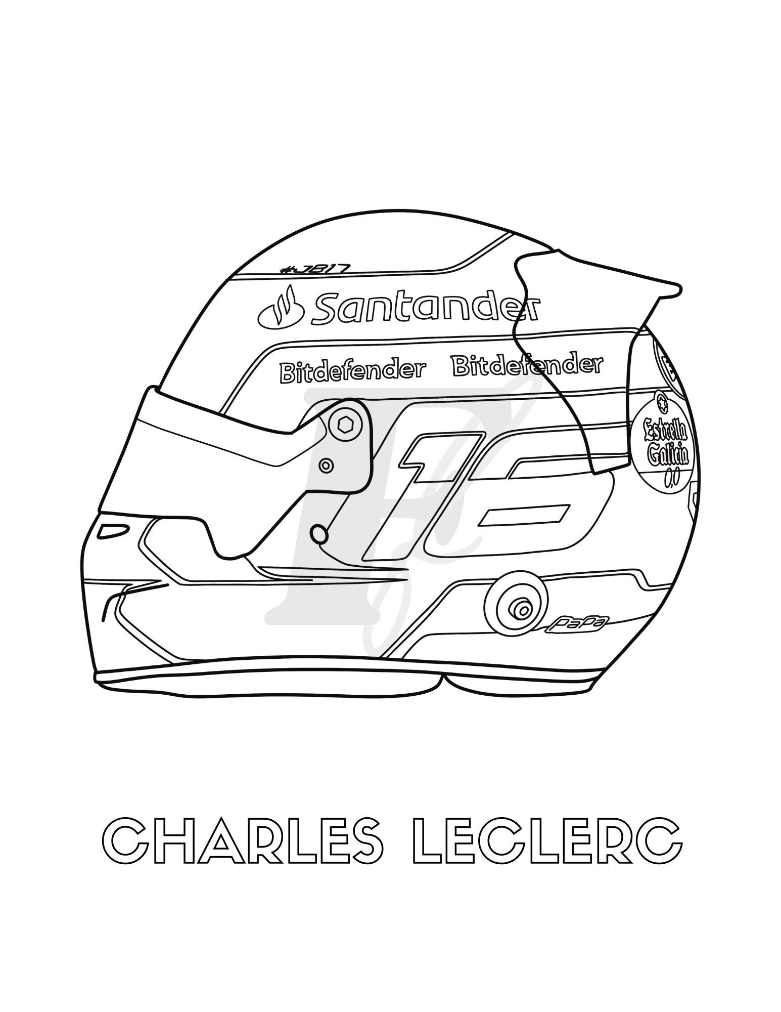 Formula 1 2023 Driver Helmets Coloring Book F1 Colouring - Etsy UK