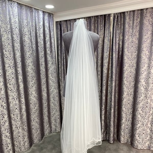 Crystal Bridal Veil Crystal Beaded Veil Wedding Handmade Accessories