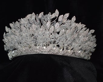 Lux Bridal crown special design wedding hair accessory bride tiara