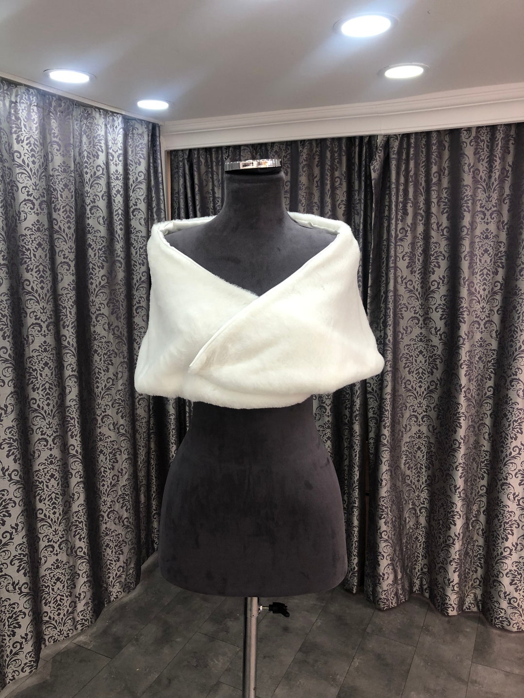 Bridal Bolero Faux Fur Bolero Wedding White Faux Fur Bolero Etsy