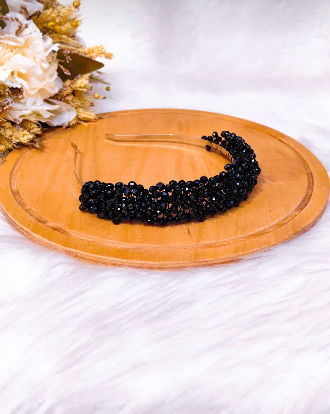 Black Crown,dark Queen Tiara,black Crystal Crown,crystal Beaded Tiara