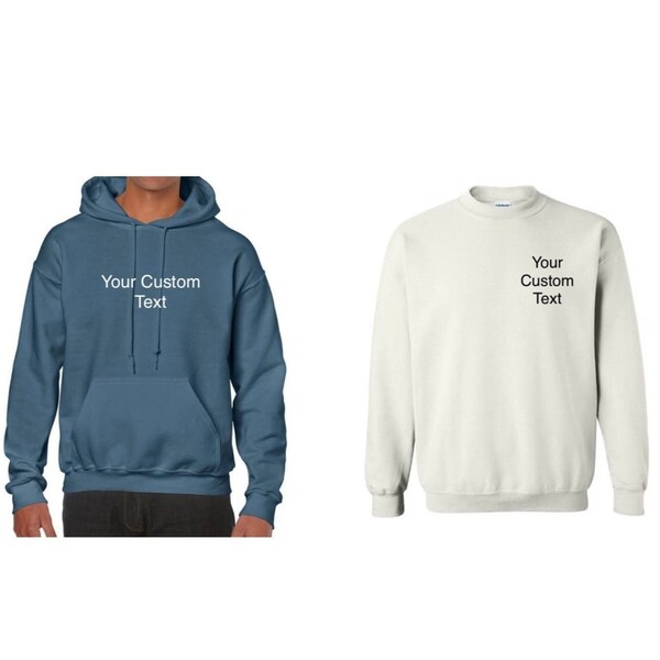 Sweatshirt texte personnalisé, Hoodie texte personnalisé, T-Shirt texte personnalisé, Manche longue texte personnalisé,idée cadeau originale