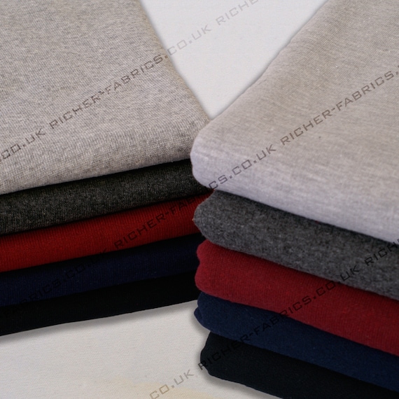 100% Knitted 80 percent Cotton 20 percent Poly Heavyweight Jersey Loop Back Sweatshirt Fabric