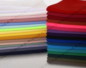 100% Polyester Interlock Stretch Jersey Lining Fabric Material 150cm Wide